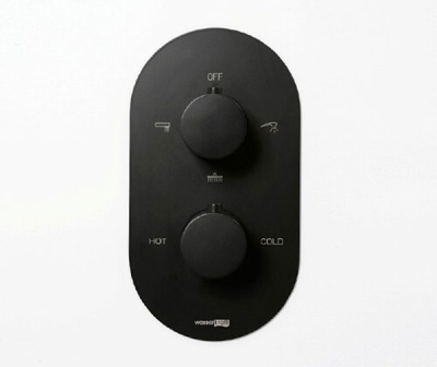 Душевая система WasserKRAFT Elbe A177477 с термостатом Черная