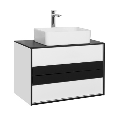 Тумба с раковиной Style Line Амстердам 80 ЛС-000010042 подвесная Белая матовая