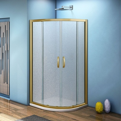 Душевой уголок Good Door Jazze R-100-G-BR 100x100 профиль Бронза стекло Grape