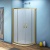 Душевой уголок Good Door Jazze R-100-G-BR 100x100 профиль Бронза стекло Grape
