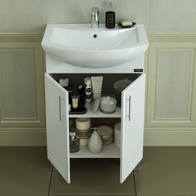 Тумба с раковиной СанТа Дублин 60 Белая