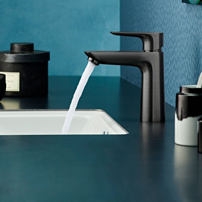Смеситель для раковины Hansgrohe Talis E 71710340 Черный шлифованный хром