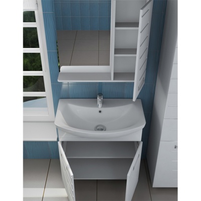 Зеркало со шкафом Vigo Diana 70 R с подсветкой Белое