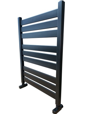 Водяной полотенцесушитель Ника Modern ЛМ 7 80x50 Черный матовый 9 перекладин