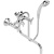 Смеситель для ванны Vidima Trinity BA261AA Хром Смеситель для ванны Vidima Trinity BA261AA Хром