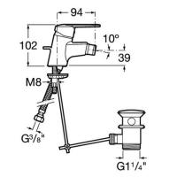 Смеситель для биде Roca Victoria 5A6025C04 Хром