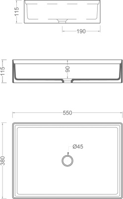 Раковина Artceram Scalino 55 SCL002 12 00 Giallo zinco