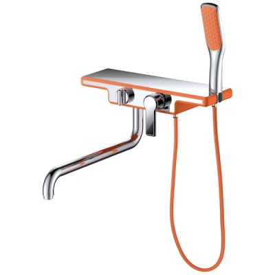 Смеситель для ванны D&K Berlin Kunste DA1453313 Хром Оранжевый