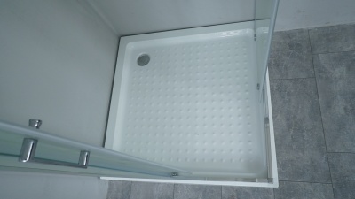 Душевой уголок Timo 100x100 TL-1102R профиль Хром стекло прозрачное с рисунком
