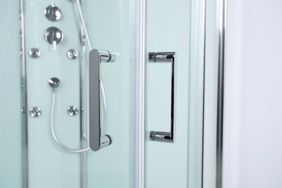 Душевая кабина BelBagno Uno 80x80 UNO-CAB-A-2-80-P-CR профиль Хром стекло ﻿тонированное