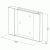 Зеркало со шкафом BelBagno MARINO-SPC-1000/750-2A-BL-P 100 с подсветкой Bianco Lucido