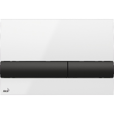 Клавиша смыва Alcaplast Basic M1710-8 Белая Черная