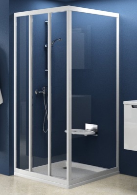 Стенка для душевого уголка Ravak APSS-75 белая+транспарент