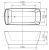 Акриловая ванна BelBagno BB304 167x75 Белая