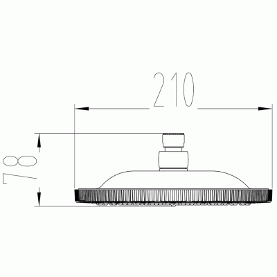 Верхний душ Milacio MC.001.SL Серебро