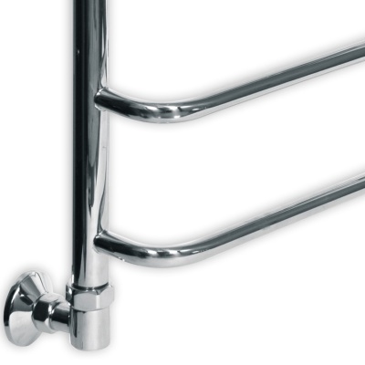 Водяной полотенцесушитель Ника Quadro Л90/ВП 80x40 с полкой Хром