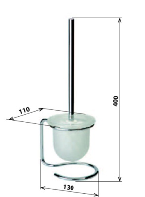 Ершик для унитаза Bemeta Omega 104113102 Глянец