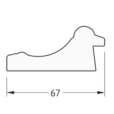 Зеркало Evoform Definite 156х76 Орех