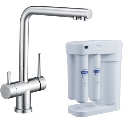 Смеситель для кухни Swedbe Selene Plus K8144M с фильтром Нержавеющая сталь