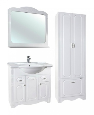 Тумба c раковиной Bellezza Кантри 85 Белая