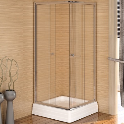 Душевой уголок Radomir Люкс 80x80 1-09-2-0-0-0070 профиль Хром стекло прозрачное