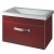 Тумба под раковину Какса-А Хилтон 70 003743 подвесная Бордовая