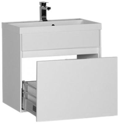 Тумба под раковину Aquanet Латина 70 180000 подвесная 1 ящик Белая