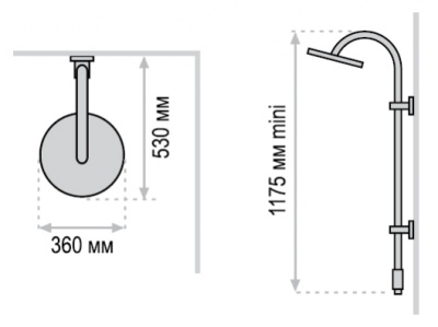 Душевая система Valentin Ozone Хром