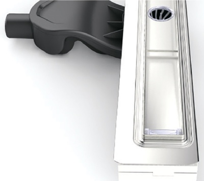 Душевой лоток Berges Wasserhaus B1 Keramik 800 091119 с решеткой Хром глянец