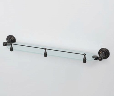 Стеклянная полка WasserKRAFT Isar K-7324 Темная бронза