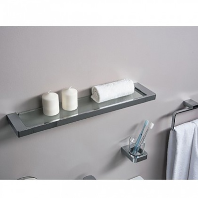 Стеклянная полка Aquanet 5787 Хром