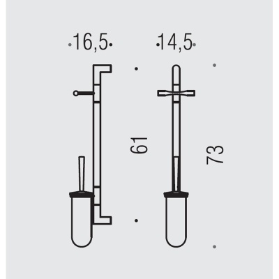 Подвесная стойка Colombo Design Isole pantane B9423.000 Хром