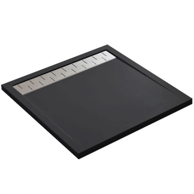 Душевой поддон из искусственного камня Vincea VST-2SR39090B 90x90 Черный матовый