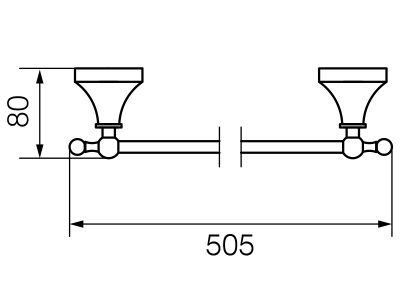 Полотенцедержатель Veragio Gialetta VR.GIL-6421.DO Золото