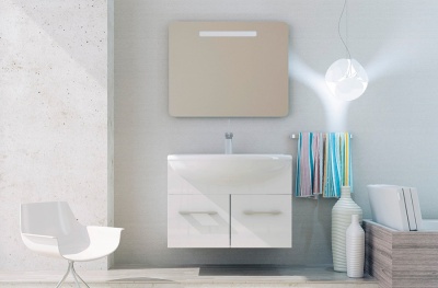 Зеркало SanVit Модерн 90 с подсветкой с кнопочным выключателем