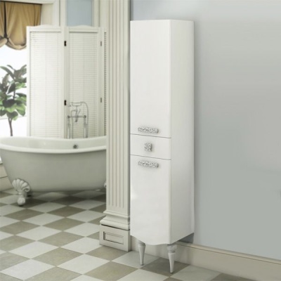 Шкаф пенал Comforty Монако 40 R 3129168 Белый глянец