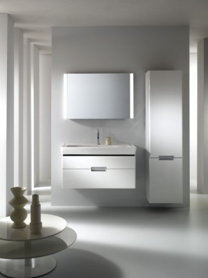 Тумба под раковину Jacob Delafon Reve 120 EB1137-G1C подвесная Белая глянцевая