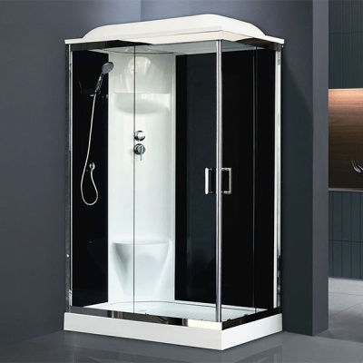 Душевая кабина Royal Bath HP 120х80 RB8120HP6-BT-CH-L стекло прозрачное задняя стенка Черная Душевая кабина Royal Bath HP 120х80 RB8120HP6-BT-CH-L стекло прозрачное задняя стенка Черная
