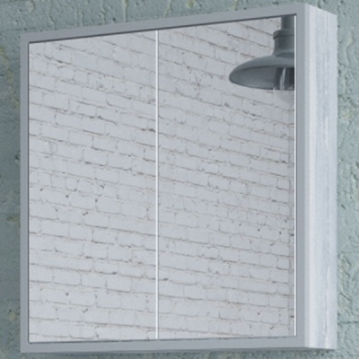 Зеркальный шкаф Corozo Айрон 70 SD-00000279 Серый