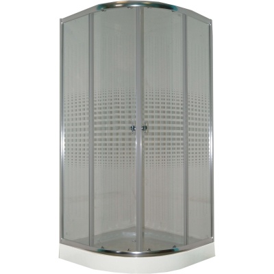 Душевой уголок Parly Z911 90х193 профиль Полированный алюминиевый стекло прозрачное