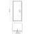 Душевая дверь в нишу WasserKRAFT Salm 27I04 90x200 Хром
