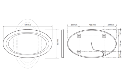 Зеркало Bemeta Hotel 128301019 с подсветкой с датчиком движения Зеркало Bemeta Hotel 128301019 с подсветкой с датчиком движения