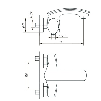Смеситель для ванны Migliore Flo ML.FLO-7008.CR Хром