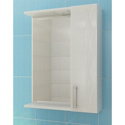 Зеркало со шкафом Vigo Atlantic 1-550 R с подсветкой Белое