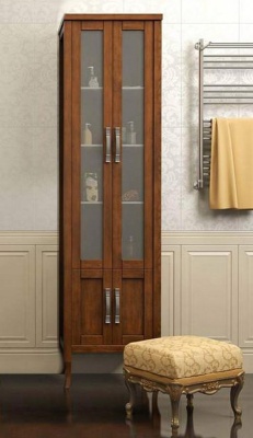 Шкаф пенал Opadiris Мираж 50 00-00000050 Светлый орех