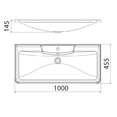 Раковина Florentina Аллегро 100 Белая