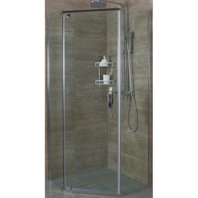 Душевой уголок Alex Baitler AB 245-100 100х100 профиль Хром стекло тонированное