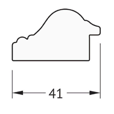 Зеркало Evoform Definite 131х71 Мельхиор
