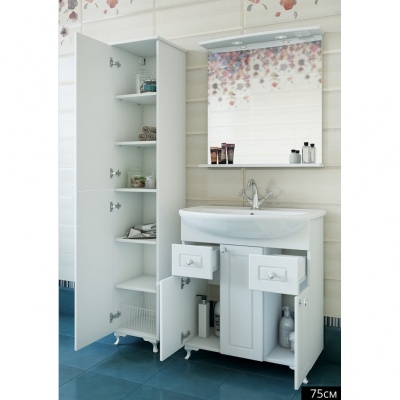 Тумба с раковиной Sanflor Софи 75 С02643 Белая