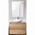 Комплект мебели для ванной BelBagno SET-KRAFT-700-RNN-C-BB344-LOY со смесителем Rovere Nebrasca Nature, столешница - Cemento (без нанесения узора)